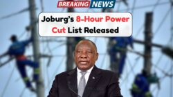 Johannesburg Residents Alerted to 8-Hour Load Shedding in 13 Areas – Check Impact